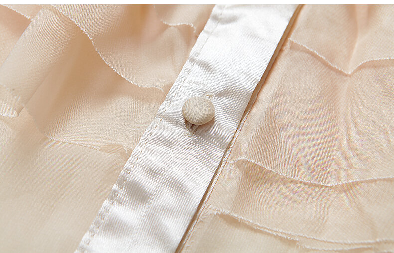 Женская шифоновая рубашка, Повседневная однотонная прозрачная рубашка на шнуровке, с бантом, без рукавов, черного, бежевого цвета
