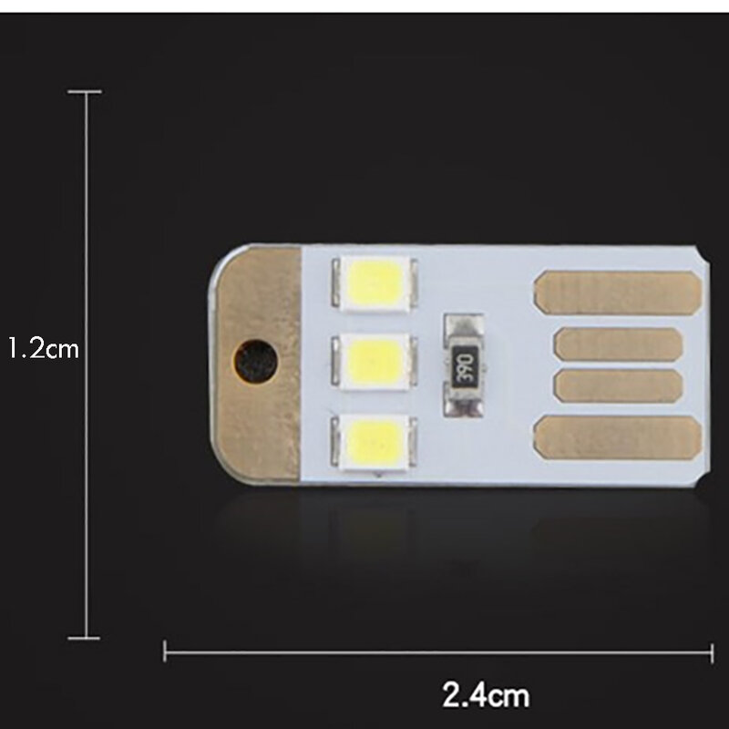 Мини USB светодиодный светильник, портативный энергоэффективный детский фонарь, светильник-фонарь для портативного зарядного устройства, 5 В, 0,2 Вт, светодиодная лампа для ключей