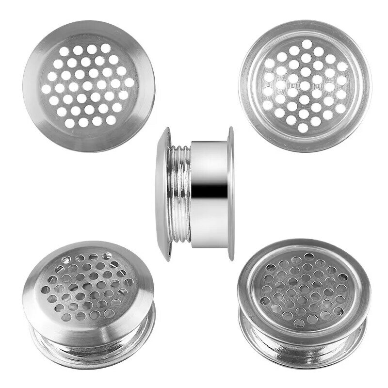 10set Stainless steel double-sided adjustment vent cover furniture Air Vent Louver ventilator grille cover for Shoe cabinet