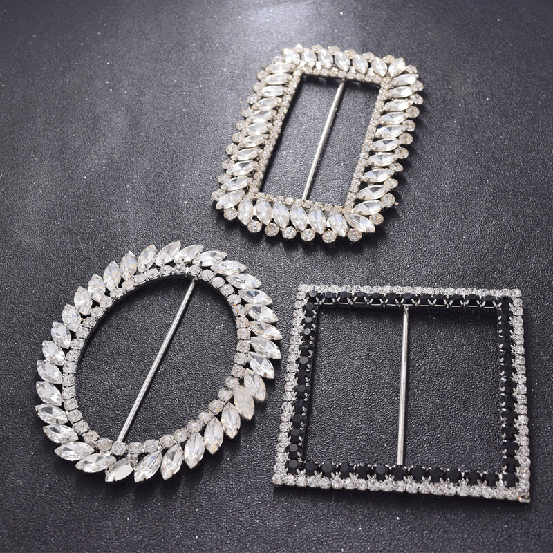 1PC good quanlity big size 9cm 10cm 12cm crystal rhinestone buckles for bridal dress women clothing belt decorations ribbon knot