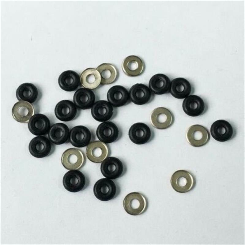 20PCS Rubber Bushings & Nickel Washer Accessaries For Fingerboard Skateboard Toys