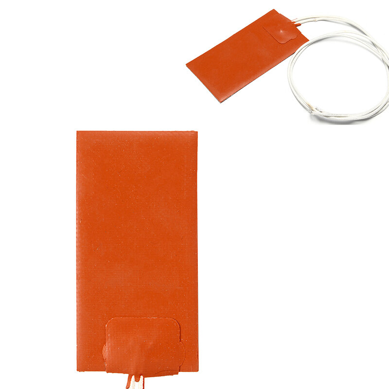 15 Вт электрическая грелка 12 В DC силиконовый оранжевый греющий коврик 30 °C 150 °C 5MΩ одеяло гидравлический нагревательный бак пластина