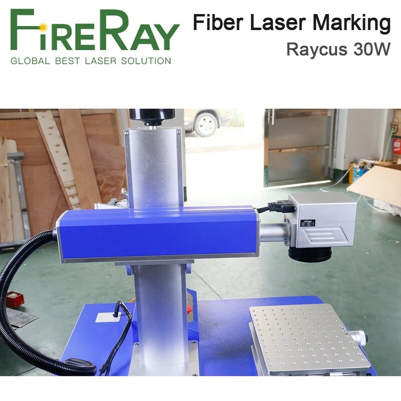 Fireray Fiber Laser-markering Machine 30W Met Raycus Fiber Laser Bron Max Ipg Voor Markering Metal Rvs 1 order