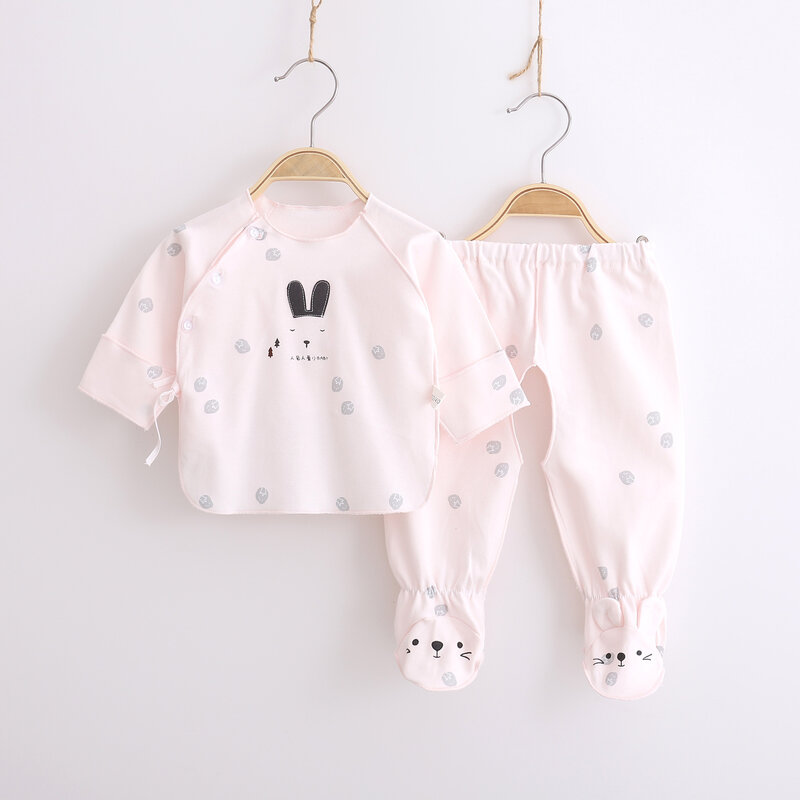 Baby Digging Back Underwear Set Pure Cotton Newborn Baby Foot Cover Four Seasons Full Moon Baby Monk Service