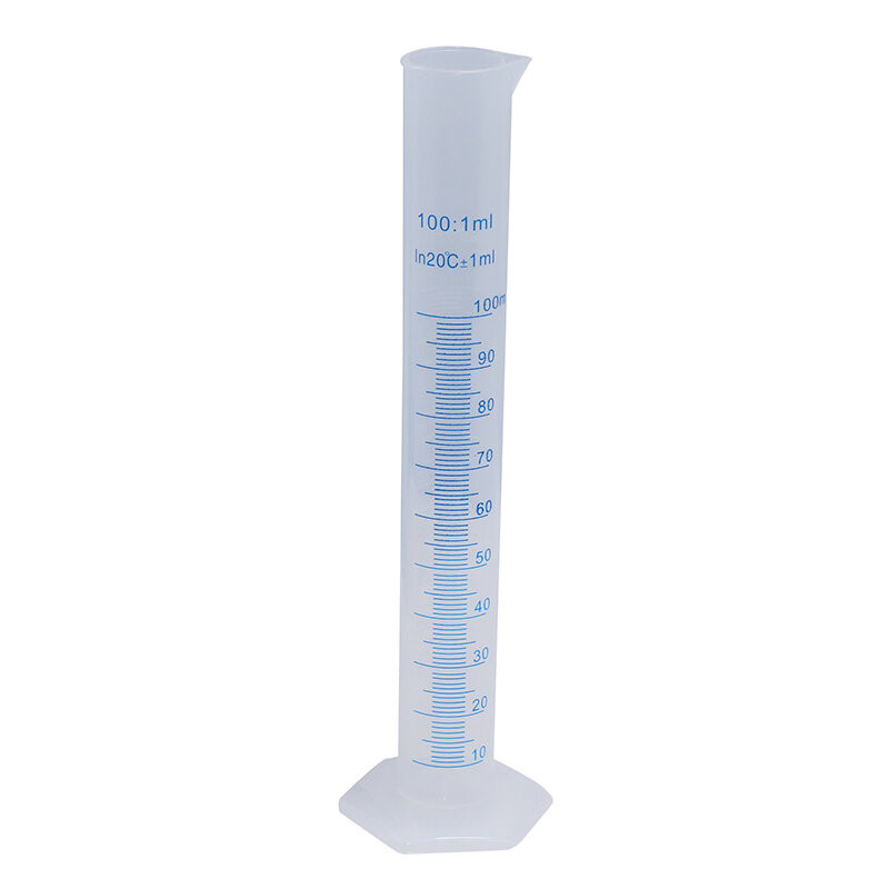 1 pçs 100ml copo de medição plástico cozinhar cilindro líquido escala azul ferramenta laboratório químico dchool ferramenta laboratório