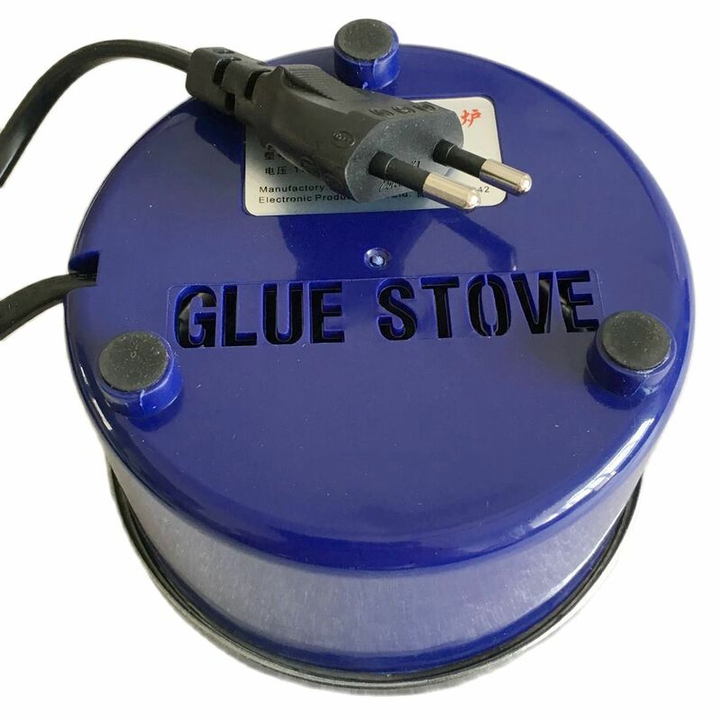 EU plug 80 w controllable hot melt glue pot for hair extension Glue Stove for pre-bonded hair extension