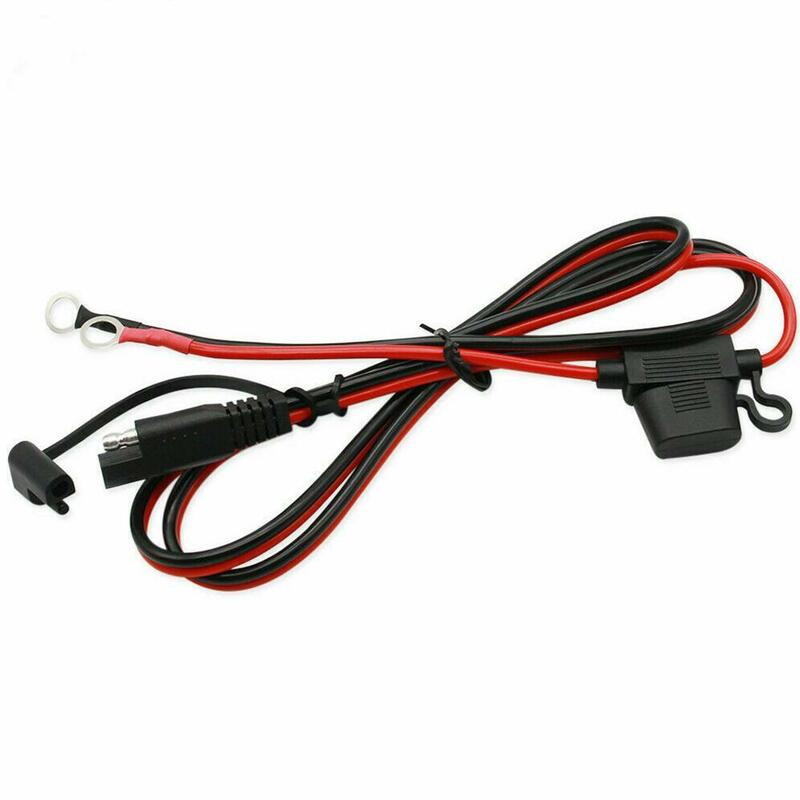 16AWG SAE 2 Pin Quick Disconnect To O Terminal Harness Connecters Cord Cable Connector For Battery Charger/Maintainer