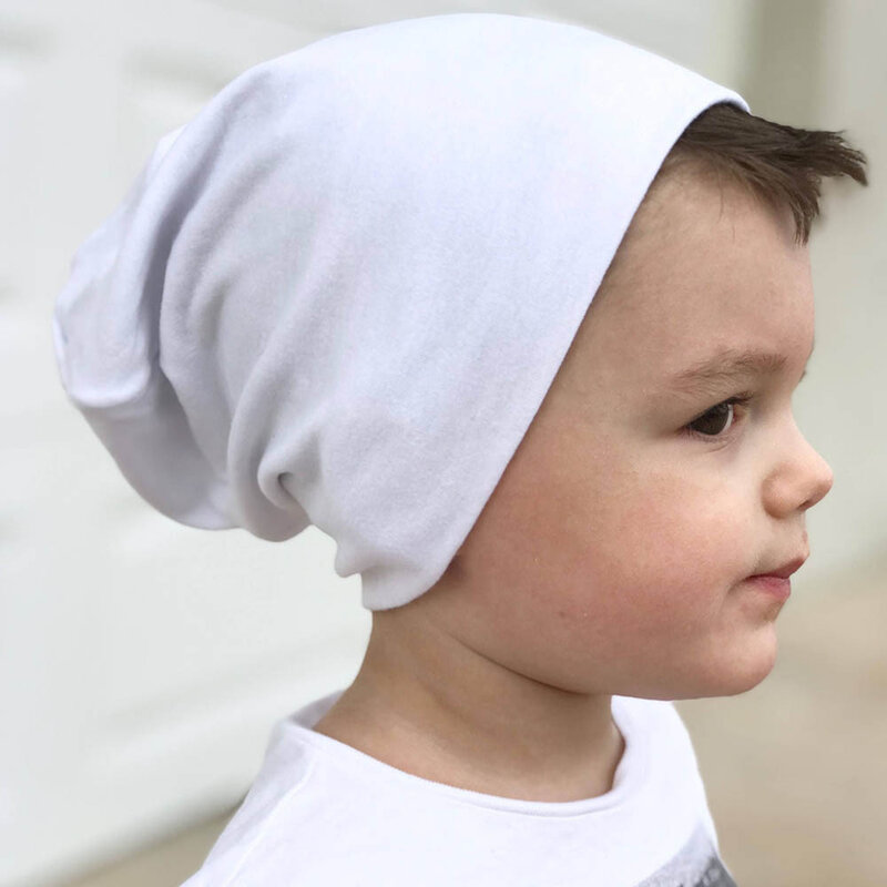 Nueva moda bebé baile callejero gorro de Hip Hop primavera otoño sombrero de bebé bufanda para gorra tejida para bebé invierno cálido Color sólido niños sombrero