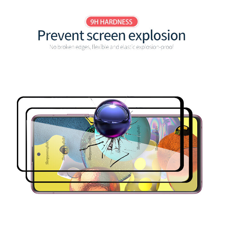 Protector de pantalla de vidrio templado para móvil, película protectora 4 en 1 para Samsung Galaxy A51 5G, Samsun A71 A 71 51 A515F A715F