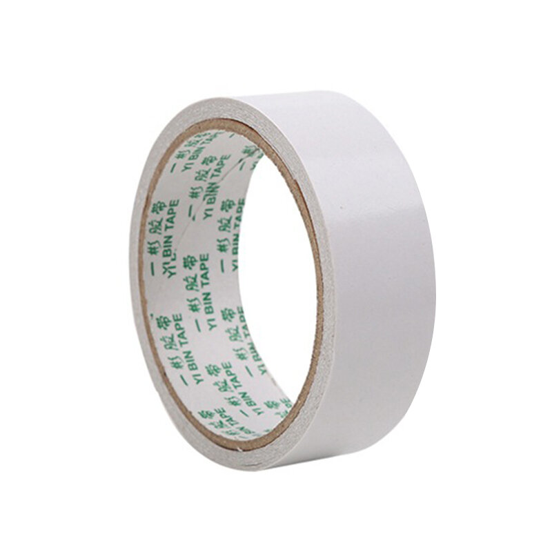 White Double-sided Adhesive Paper Strong Ultra-thin High-viscosity Cotton Double-sided Adhesive Office Supplies Covering Tape