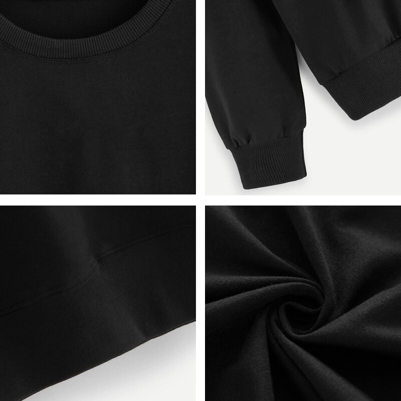 Jesień list drukuj czarny sweter jezus sposób prawda życie bluzy mężczyźni kobiety inspirujące religijne chrześcijańskie bluzy