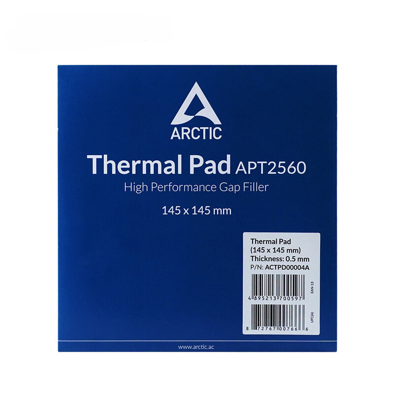 ARCTIC Thermal Pad 6,0 W/mK conductividad 0,5/1,0/1,5mm Junta térmica adhesiva conductora térmica CPU GPU LED almohadillas de silicona