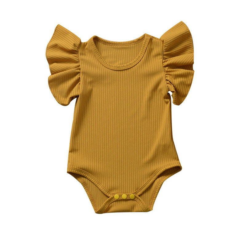2020 新生児セットボディスーツベビーガールコットンショートスリーブボディスーツ服セットサンスーツ幼児服