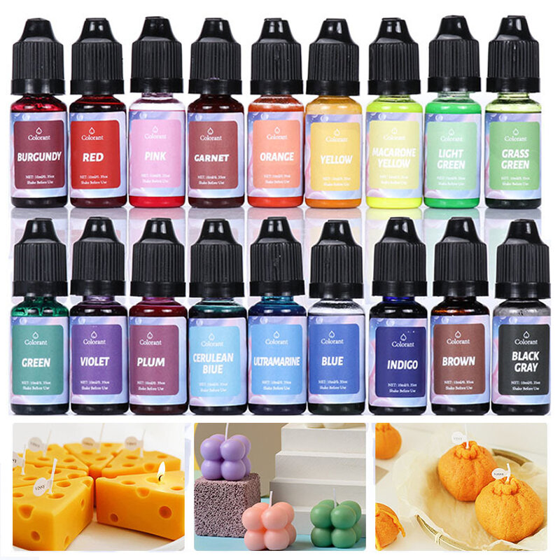1 Set Resin Pigment Kit Art Ink Alcohol Liquid Colorant Dye Ink Diffusion DIY Epoxy Resin Mold Coloring Set Jewelry Making
