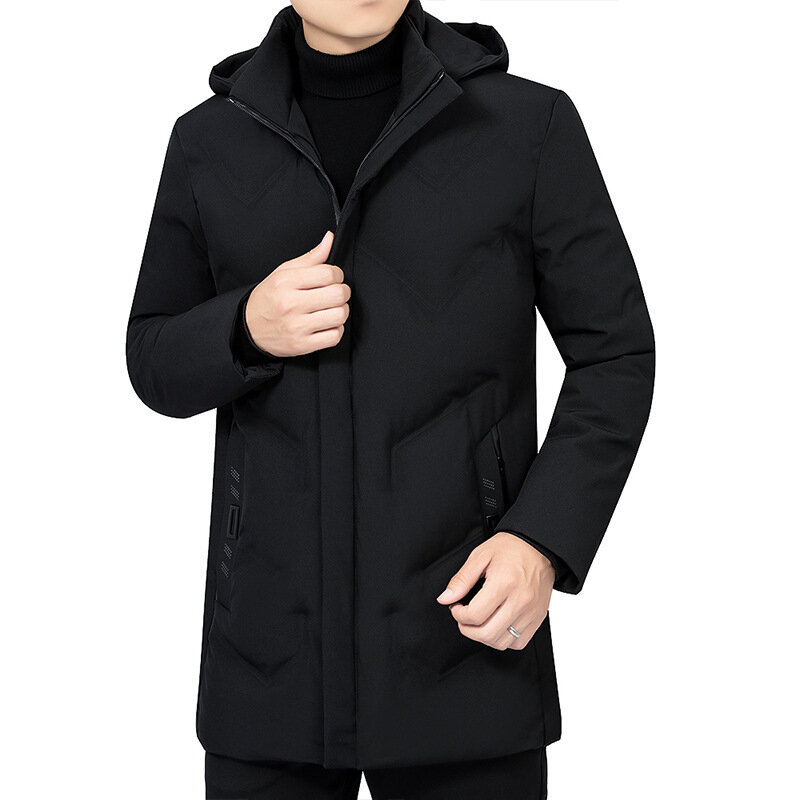 Winter Parka for Men Long Thick Warm Hooded Jacket 2020 Casual Outwear Windproof Coat Size L-4XL Mens Clothing ropa de hombre