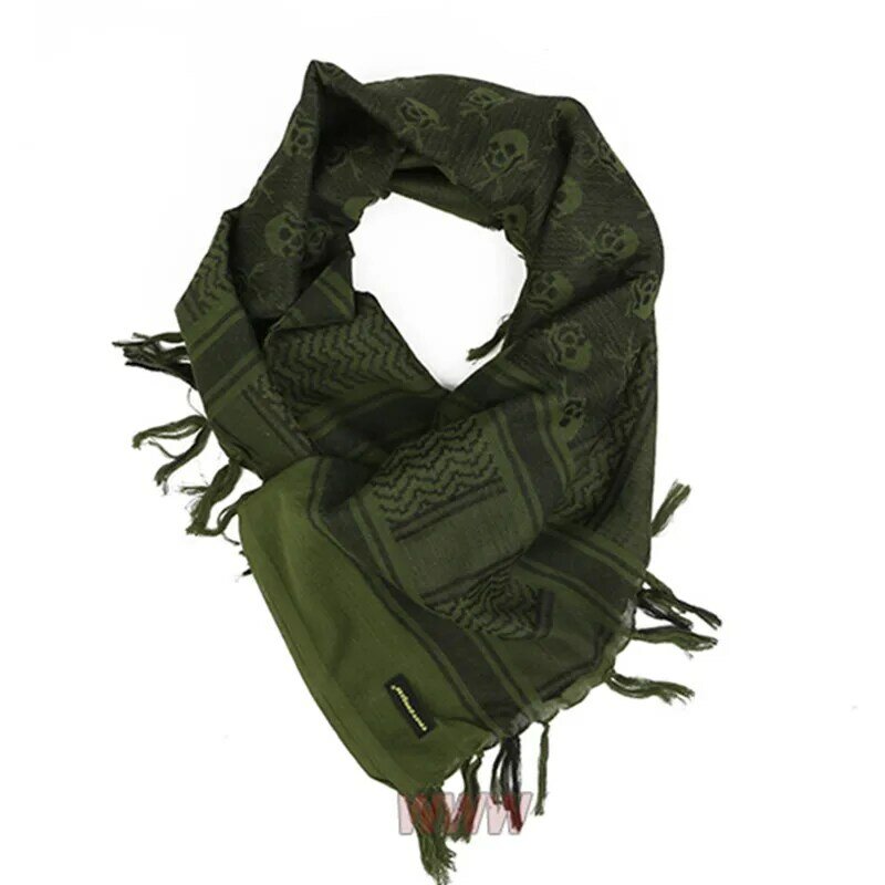 EMERSON Skeleton Arab kerchief skeleton M16 Outdoor Hiking Scarves Military Tactical Desert Scarf  Army Desert Shemagh With Tass