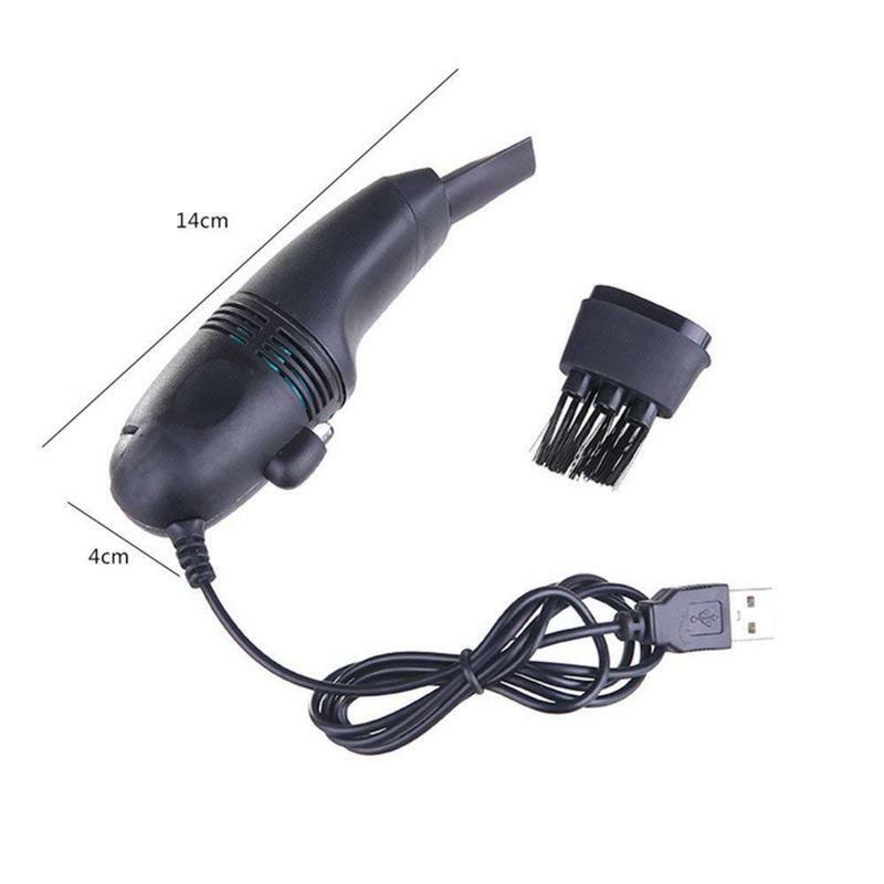 Computer Laptop Keyboard Vacuum Cleaner Small Mini USB Size Kit Cleaning Dust Brush Charging Computer C4A9