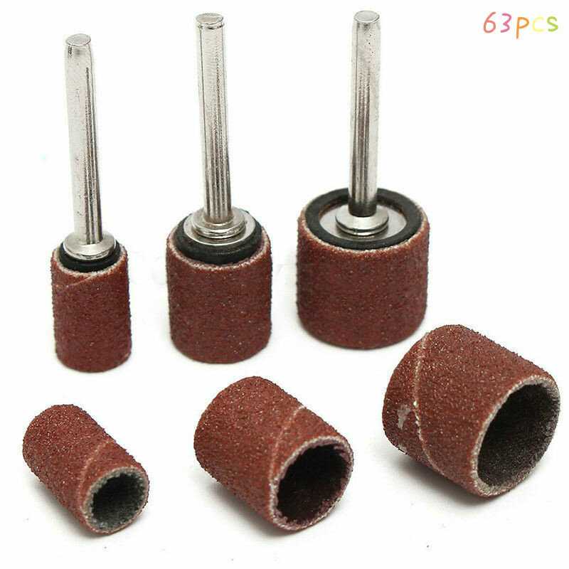 Abrasive Disc  1/2 3/8 1/4 Inch Sanding Drum Set With Sanding Mandrels Sanding Band Fits  Rotary Tool
