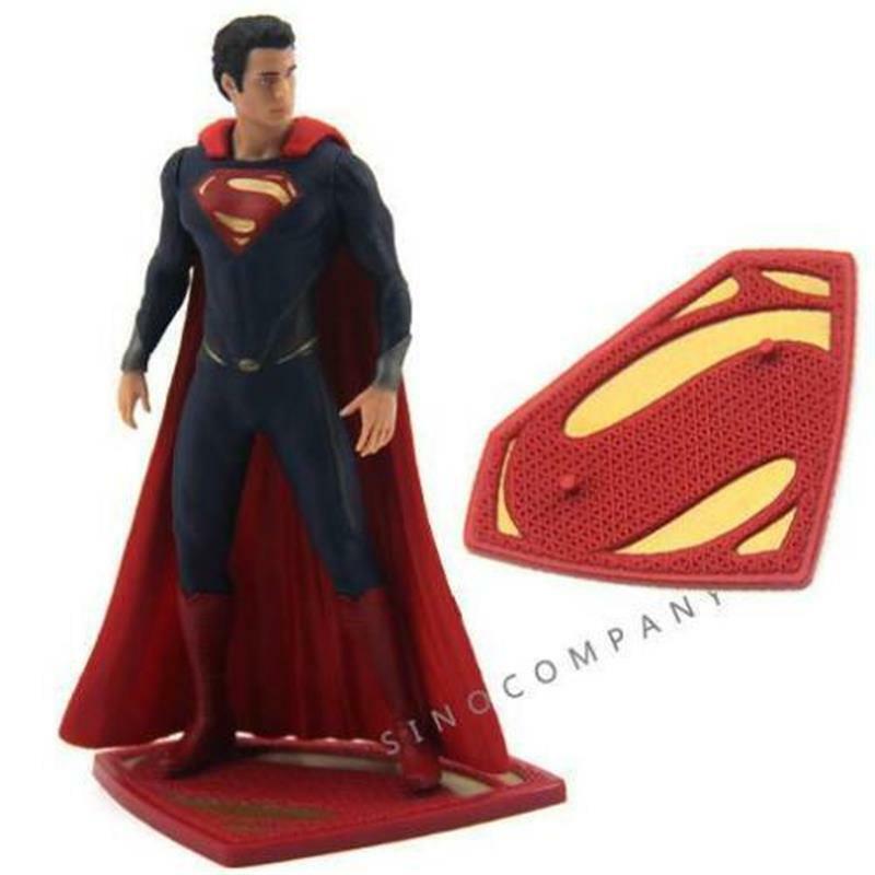 Nuevo lote 2 piezas DC universo DC COMICS 2013 SUPERMAN superhombre figura coleccionable modelo niños juguete para regalos