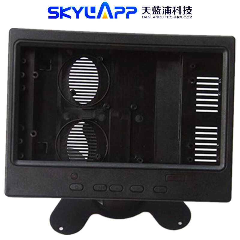 Schwarz Kunststoff Fall Für 7 inch AT070TN90 HDMI + VGA + 2AV Fahrer Bord Shell Halterung Leere Box (ohne touchscreen) freies verschiffen
