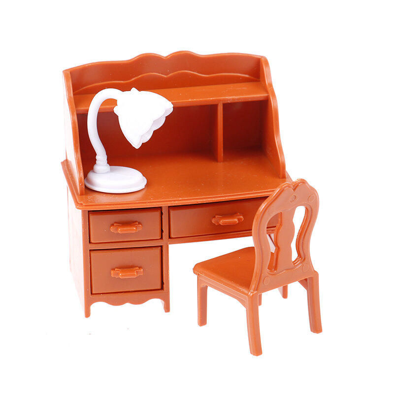Mini meuble de poupée Miniature, chambre à coucher, commode, bureau, miroir, modèle de jeu, accessoires, jouets pour enfants, noël