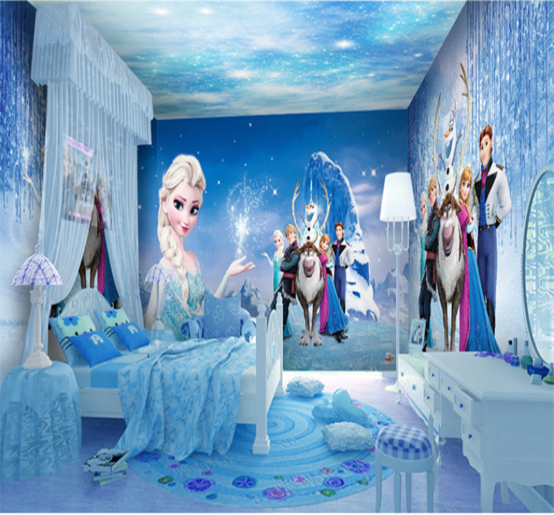 3D Tv Achtergrond Muur Slaapkamer Thema Muurschildering 5D/8D Kinderen Kamer Custom Behang Cartoon Behang Wandbekleding