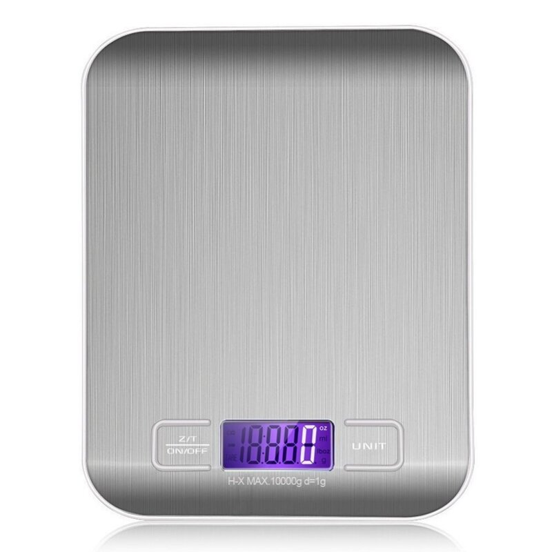 Бытовые кухонные весы, электронные на 5 кг/10 кг 1 г с тонким ЖК-дисплеем для кухни, почты