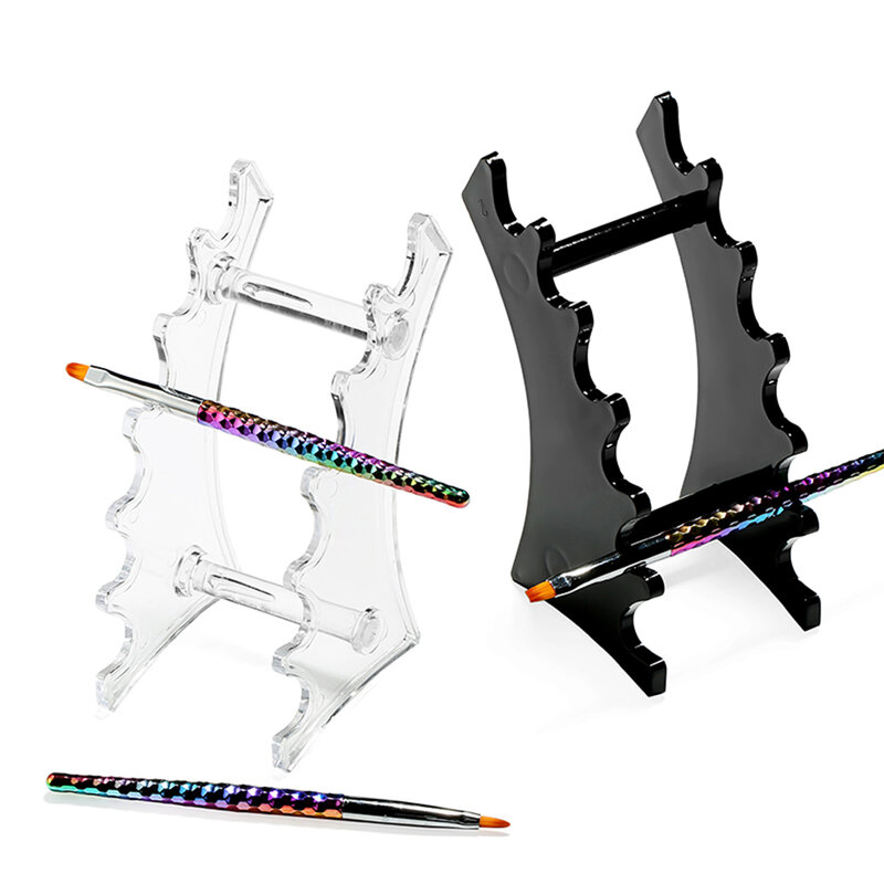 3Pcs/Set Nail Art Brush Rainbow Color Crystal Liner Dotting Acrylic Builder Painting Drawing Carving Pen UV Gel Manicure Tool