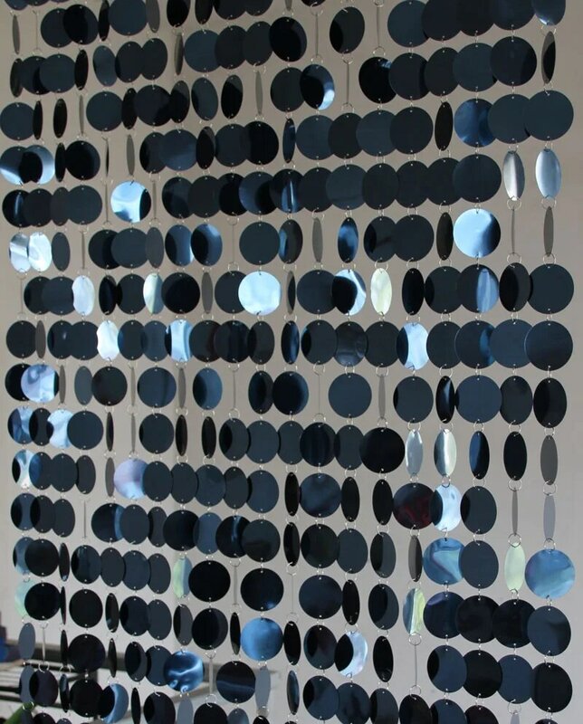 Fashionable Plastic reflective Sequin Door Curtains Indoor Home furnishings Shop Window partition Ornaments