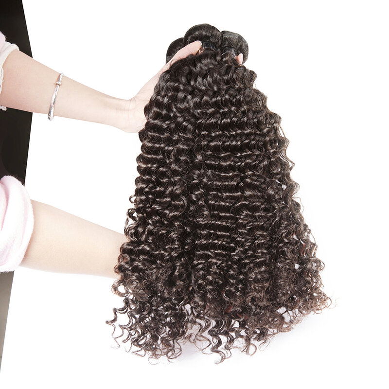 CEXXY 1 3 4 пряди 30 32 40 дюймов, свободные глубокие волнистые бразильские волосы, волнистые, вьющиеся, в связке, водные натуральные человеческие волосы