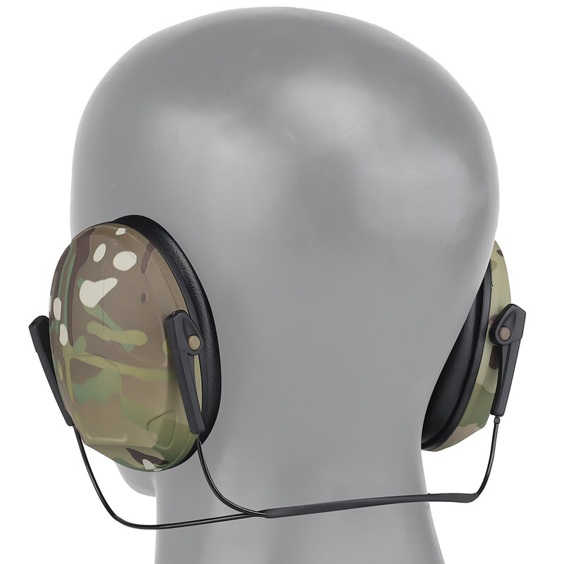 Tactical IPSC Shooter Rear Mounted Noise Reduction Headset Ear Protector Earmuff Military Shooting Paintball Accessories