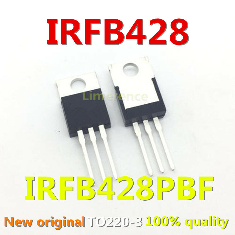 Transistor original TO-220, MOSFET, IRFB428PBF, 40V130A, IRFB428, 100% novo, 50 PCes pelo lote