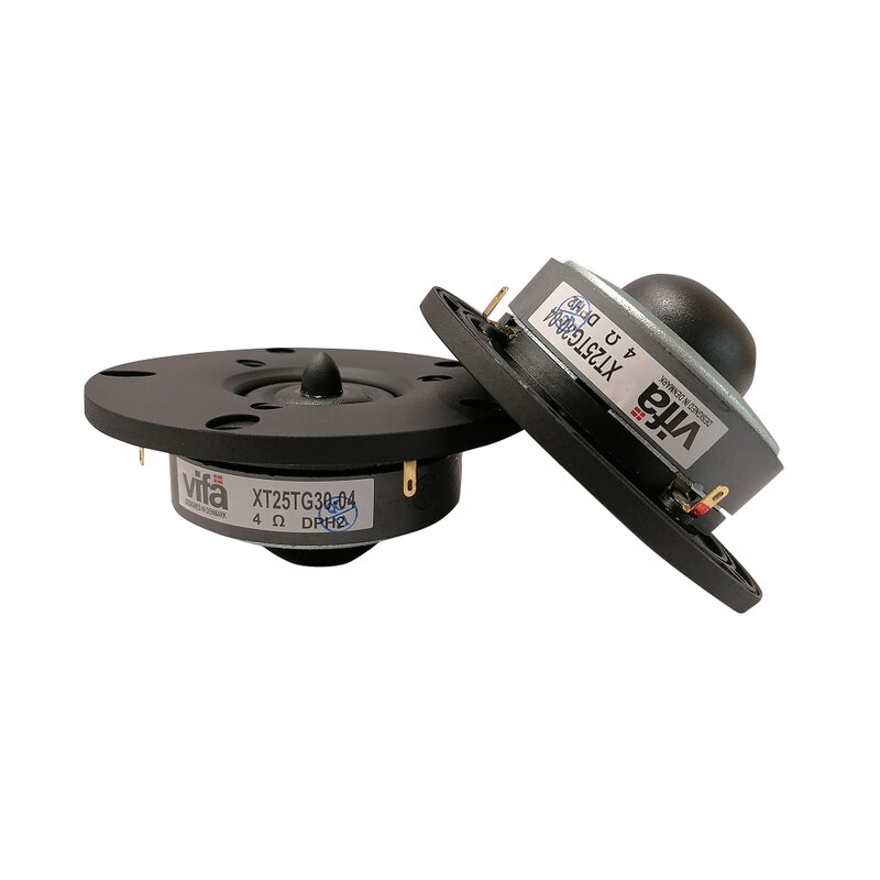 New 2 Pieces Original Vifa XT25TG30-04 4'' Hi-Fi Series Home/Car Audio DIY Black Membrane Tweeter Speaker Driver Unit