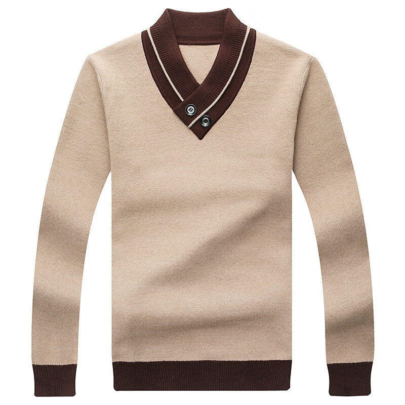 男性用の厚手のラペルニットセーター,男性用ウィンターシャツ,Mrmt,新品,2022