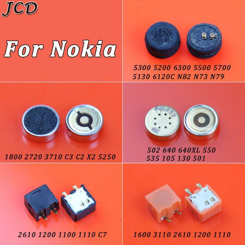 JCD-micrófono interno, receptor y altavoz para Nokia Lumia 1800, 3710, 5250, 5500, N73, N79, 1100, 1600, 3110, 2610, 502, 640, 550, 535, 130, 1 unidad