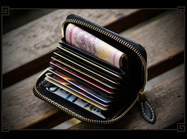 Mini Geldbörse Männer kurze Reiß verschluss Karpfen Brieftasche Damen Echt leder Karten halter Tasche Münz Geldbörsen Carte ira Brieftaschen
