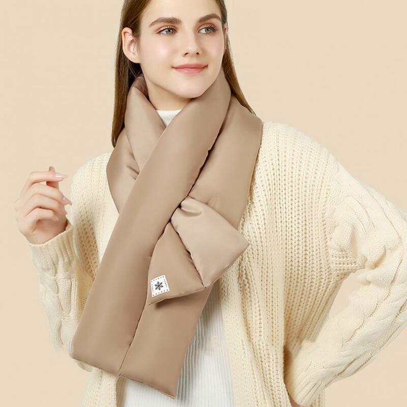 Женский пуховой шарф тонкая работа толстый слой шеи теплый шарф Зимний шарф модный