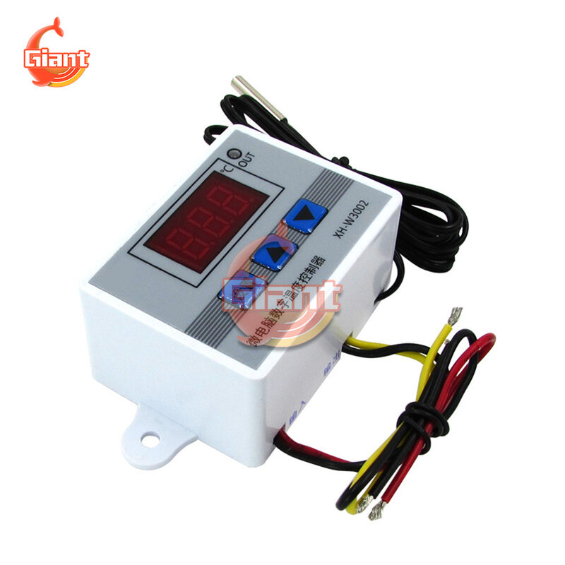 W3002 12V 24V 110V 220V LED Digital Temperature Controller Thermostat Thermoregulator Sensor Meter Fridge Water Heating Cooling