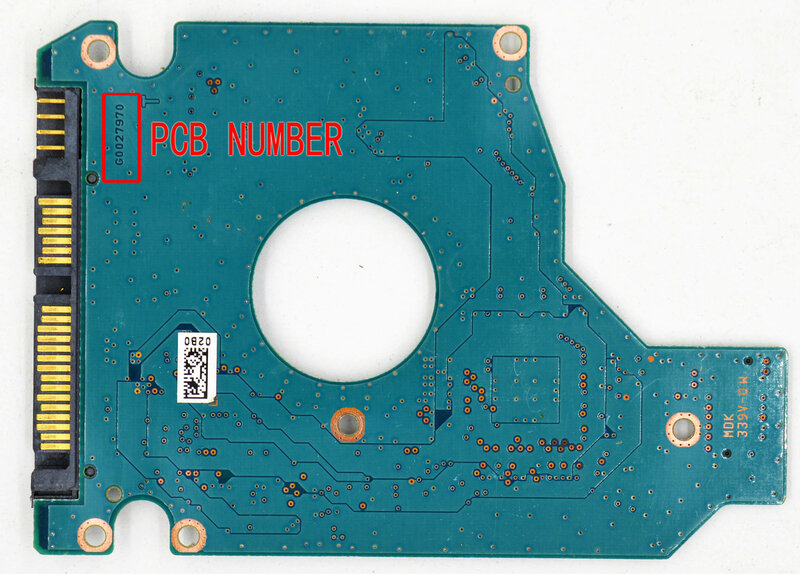 Número da placa de circuito do disco rígido de toshiba: g0027970/hdd2g32