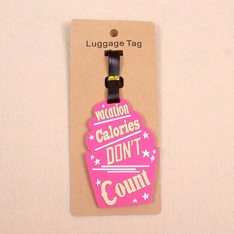 Cute Plane Watermelon Luggage Tag Travel Accessories Silica Gel Suitcase ID Addres Holder Baggage Boarding Tag Portable Label