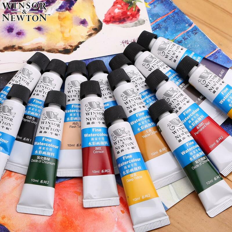 Winsor & Newton 10ml kolor skóry akwarela Tube Student akwarele Aquarelle na akcesoria do malowania