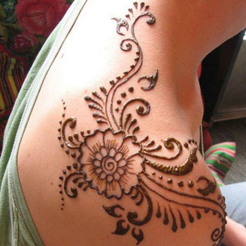 Паста для татуировки хной, натуральные временные черные коричневые белые конусы хны, индийские для временных татуировок «сделай сам», наклейка для тела, конусная краска хной