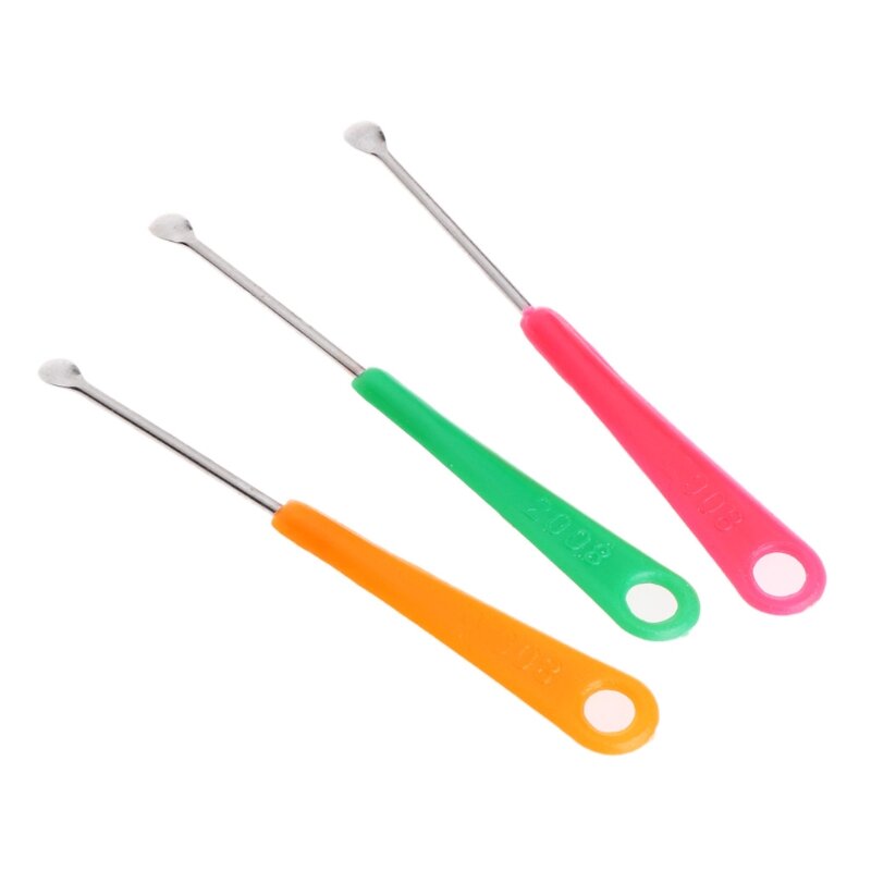 Herramienta de cuchara para el cuidado de la salud, utensilio para limpiar La cureta de cera del oído, 20 piezas, regalo colorido, color aleatorio