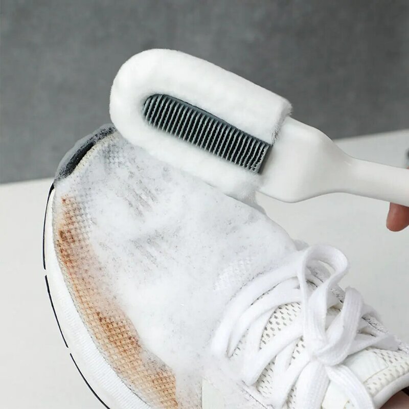 Sapatos escova portátil casa renovação para botas ferramenta de limpeza com furo pendurado lavar cerdas macias lavanderia punho longo
