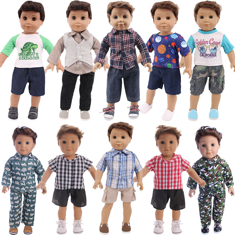 Kualitas tinggi Cocok Boneka Aksesoris Pakaian Untuk 18 Inch Gadis Boneka & 43 CM Bayi Baru Lahir Boneka & Kami generasi & 18 Inch Boneka Laki-laki