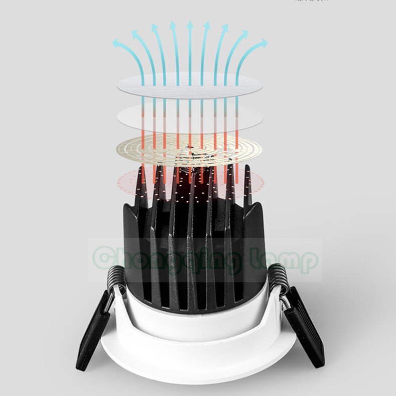 Wasserdichte Led Küche Lampe Eingebettet Dusche Bad Feuchtigkeit-Beweis Anti-Öl Und Anti-Glare COB Küche Lamp7W12w15w