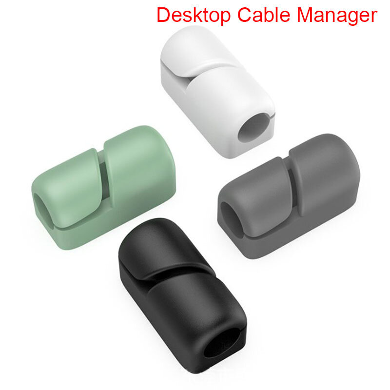 Neue Silikon-Taste Kabel Wickler Draht Organizer Desktop Organizer Linie Halter