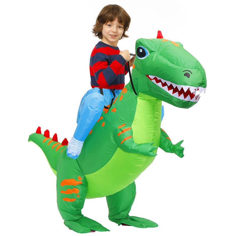 Costume de Dinosaure Gonflable pour Enfant, Cosplay de ixde Carnaval pour Garçons et Bol, Animal Trempé, Halloween