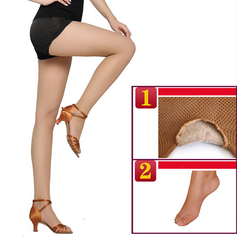 Mulheres sexy fishnet collants malha meia-calça latina dança elástica meias sexy feminino meias de náilon meias meias tamanho grande