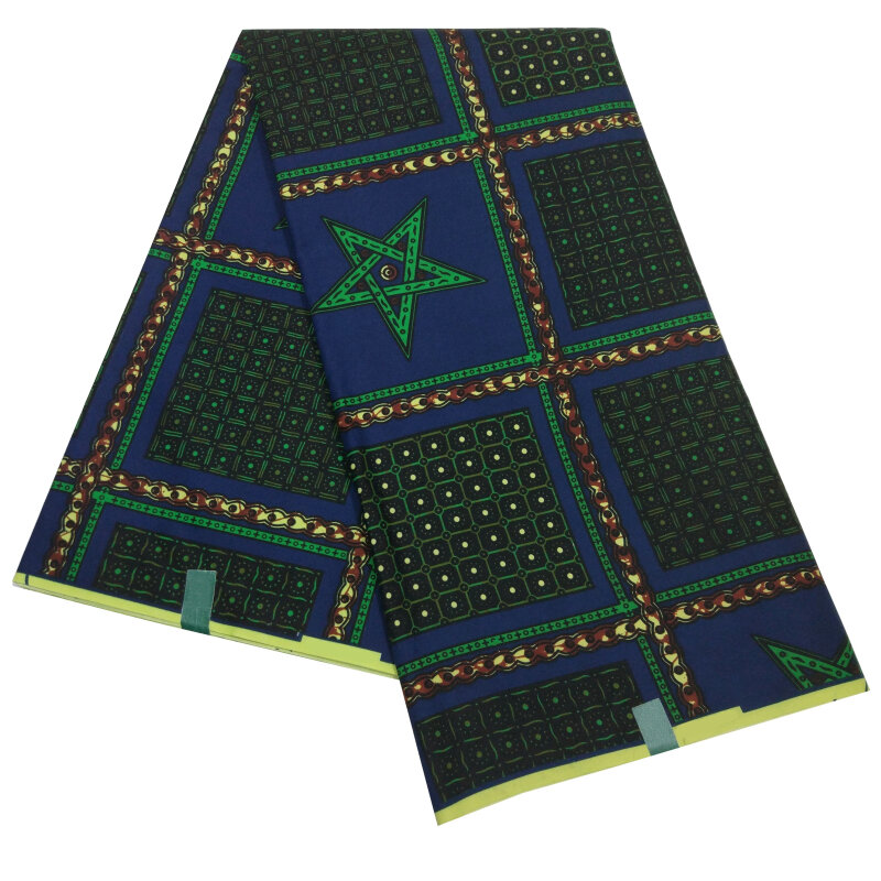 Tecido de cera africano 100% poliéster 2019 nigeriano ancara tecido cera alta qualidade nederlands batik tecido 6 metros